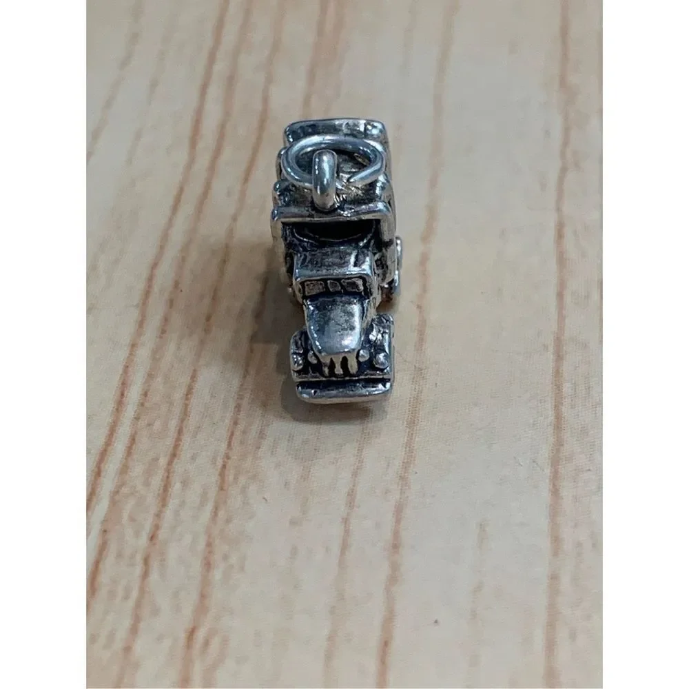 .925 Military Truck Sterling Silver Jewelry Charm